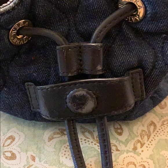 Vera Bradley Denim & Leather Backpack - Picture 6 of 6